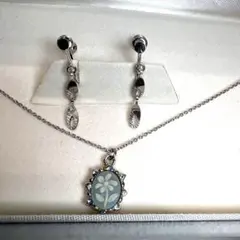 美品★ ネックレス　イヤリング　セット　No.1400