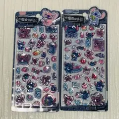 【公式】スティッチ 2枚セット ぷっくりシール 立体シール ディズニー