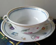 ！最終値下げ！！リチャードジノリ☆ フルーツ装飾 スープカップと皿のセット