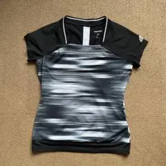 adidas climacool テニス Tシャツ 黒/グレー