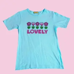 ベティーズブルー　BETTYSBLUE 水色 花柄 Tシャツ かわいい古着のサムネイル