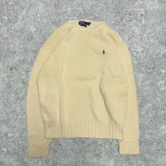90s Polo by Ralph Lauren コットン セーター イエロー