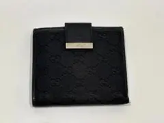 GUCCI GGロゴ　二つ折り財布 キャンバス