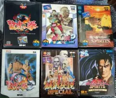 NEOGEO6本セット 餓狼伝説2/SPECIAL/サムスピ/真サム/龍虎1/2