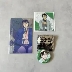 名探偵コナン 羽田秀吉 ミニ缶バッジ カードシール