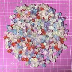 【新品②】ビーズ デコパーツ プラパーツ ローズ 薔薇 100個 まとめ売り