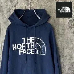 ザノースフェイス　パーカー　フーディー　プルオーバー　紺色　レディース　M