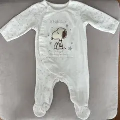 PEANUTS スヌーピー ロンパース 60-70cm