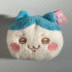 ちいかわ　ふわふわフェイスポシェット　ハチワレ　ムン顔　ポーチ