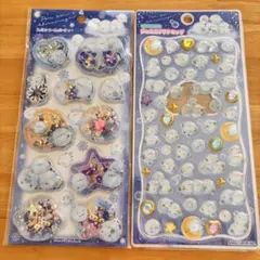 正規品　シマエナガ　ジュエル　プチドロップシール　スパンコール　シャカシャカ