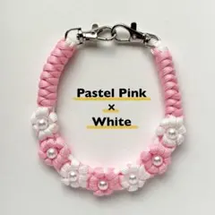 パラコード　ハンドストラップ　スマホストラップ　ハンドメイド　フラワー 4