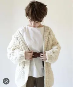 TODAYFUL ニットカーディガン ケーブル編みニット