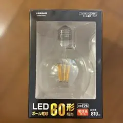 YAZAWA フィラメントLED電球 ボール電球 60形相当 E26のサムネイル