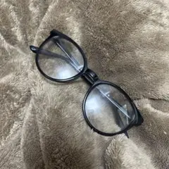 スリコ ブラック オーバルフレーム メガネ
