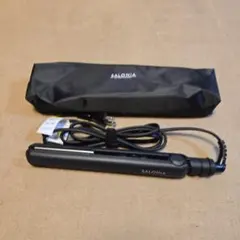 SALONIA ストレートヘアアイロン ブラック 収納ケース付き
