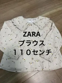 ZARA ザラ　花柄コーデュロイシャツ 4-5歳用　110センチ