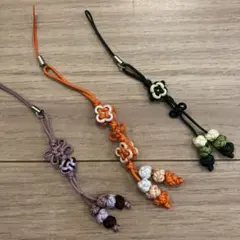 太極拳　中国結び　中国飾り　ストラップ　3個組　(C)