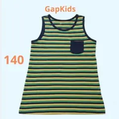 k184)【GAP Kids】ギャップ 綿100 ボーダー タンクトップ 140