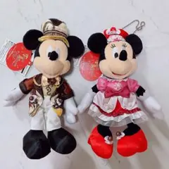 ディズニーシー テーブルイズウエディング ミッキー ミニー ぬいぐるみバッジ