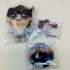 名探偵コナン セガラッキーくじ 江戸川コナン 重吾 ぬいぐるみ アクリル バッチ