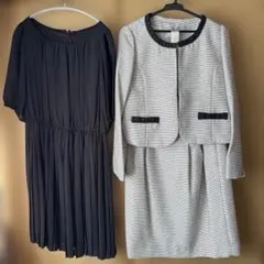 フォーマルスーツ 3点セット　13号　大きいサイズ　ワンピース　卒業式　入学式