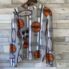 90s PAUL&JOE 総柄フリースカットソー sizeM FRANCE製のサムネイル