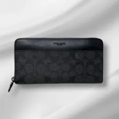 【美品】 COACH コーチ シグネチャー メンズ 長財布