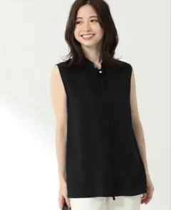 Demi-Luxe BEAMS ノースリーブシャツ ブラック