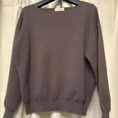 OPAQUE.CLIP オーガニックコットン　 ブラウン 長袖ニット