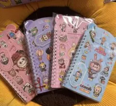 LABUBU ラブブノートシール帳　4冊セット