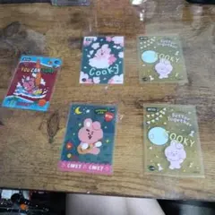 BT21 COOKY トレーディングカード 5枚セット
