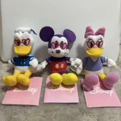 Disney ハートサングラス ぬいぐるみ 3点セット