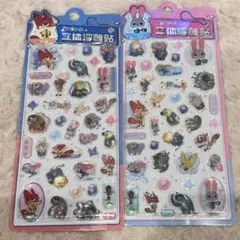 ズートピア 3Dステッカー ２枚