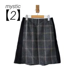 0146 mysticミスティック台形スカート2サイズチェック柄冬デートのサムネイル