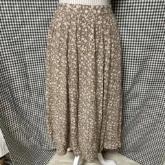 earth musicecology 花柄フレアロングスカート Fサイズ