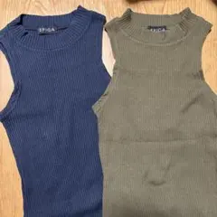 SPIGA リブタンクトップ 2枚セットのサムネイル