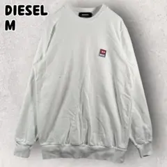 DIESEL ディーゼル スウェット トレーナー ワンポイント M ホワイト