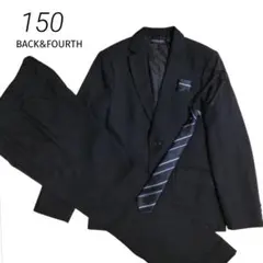【150】BACK&FORTH 卒業式 男の子 フォーマルスーツ 黒
