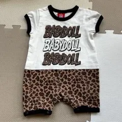 【BABYDOLL】 ヒョウ柄ロンパース 70cm