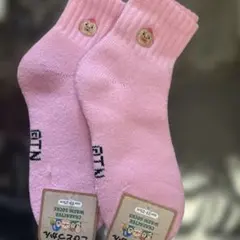 こびとづかん　２点　ピンク　かくれももじり暖かいソックス 23-25cmのサムネイル