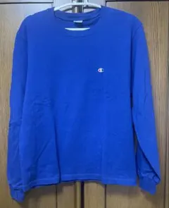 Champion チャンピオン 長袖 ブルー Mサイズ　厚手ロンTのサムネイル