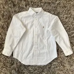 美品　ラルフローレン　長袖シャツ　110㎝　白