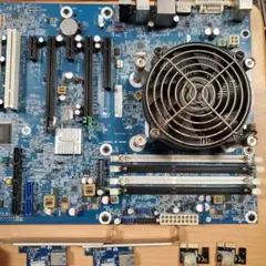 ジャンク マザーボード 3枚セット CPU/メモリ/クーラー/バックパネル付