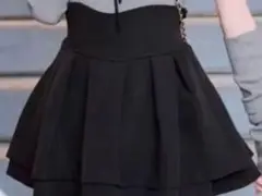 殿堂入り!!美脚になれるミシェルマカロン♡（インナーパンツ付） ブラックスカート