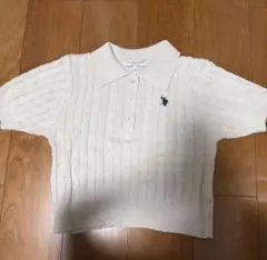 U.S. POLO ASSN. ケーブルニット ポロシャツ 半袖のサムネイル