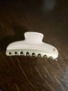 ALEXANDRE DE PARIS ヘアクリップ クリーム色　L