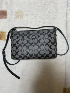 COACH コーチ ショルダーバッグ シグネチャー ベージュ F52175