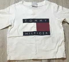 TOMMY HILFIGER ホワイト長袖Tシャツ 18-24ヶ月