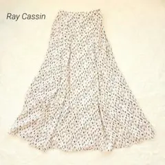 レイカズン フレアスカート ロング 幾何学模様 総柄 軽量 軽やか シフォンのサムネイル