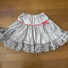 Mezzo Piano グレー フリルスカート